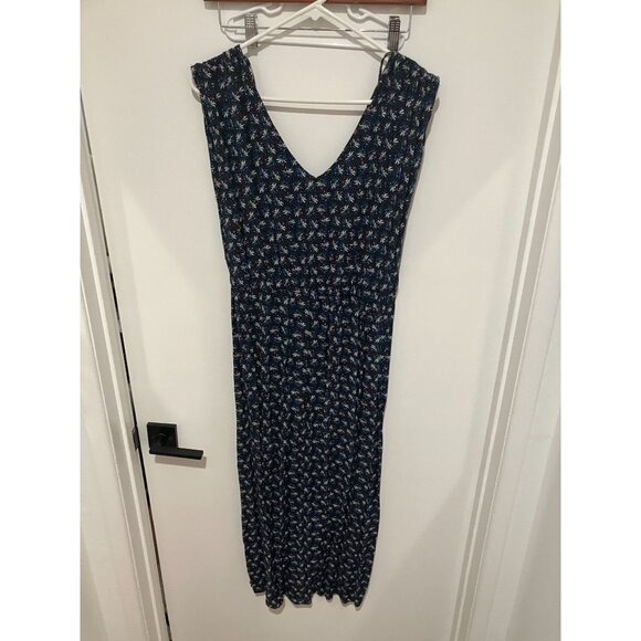 Inextenso Women's Floral Summer Maxi Dress, Navy Multi, Size 42 - Picture 2 of 3